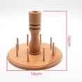 thumbnail image 2 of Wooden 8 Spool Yarn Holder Thread Rack Crocheting Tool Wool Cord Organizer Storage Knitting Embroidery Tangling Yarn Dispenser Accessories, 2 of 6