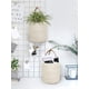 thumbnail image 3 of Paquete de 2 cestas colgantes de yute, 7,87 x 7 pulgadas, cesta de cuerda colgante de helecho tejido pequeño, cesta de flores, plantas, cesta de pared, juego de decoración bohemio Adepaton LRWJ681-3, 3 of 7