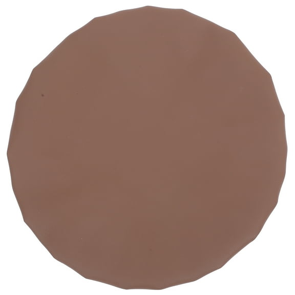 FOMIYES Fitted Chair Covers Brown 1Pcs 13.8In Round Pu