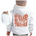 thumbnail image 1 of GDREDA Sweat à Capuche Preppy pour Fille, Manches Longues, Sweat Graphique Doux, Pull Mignon pour Enfants (Blanc, 2-3 Ans), 1 of 5
