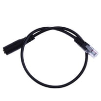 RJ45 to 3.5mm Headphone Adapter Cable Computer Headphone to Telephone Converter with Ethernet Plug Compatibility