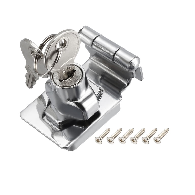 Kyuionty 2Pcs Keyed Hasp Lock 4 Inch Keyed Different, Bronze | Zinc Alloy Twist Knob Keyed Locking Hasp, Metal Safety Latches Keyed Different 2 Keys, for Door Cabinet Drawer Toolbox Kyuionty 2Pcs Keyed Hasp Lock 4 Inch Keyed Different, Bronze | Zinc Alloy Twist Knob Keyed Locking Hasp, Metal Safety Latches Keyed Different 2 Keys, for Door Cabinet Drawer Toolbox