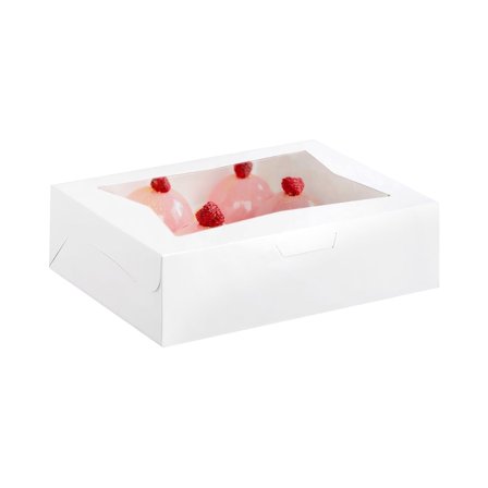 14x10x4 Window Cake Box 6 ct