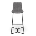 thumbnail image 6 of Pemberly Row Vegan Leather Bar Height Stools (Set of 2) in Smoke, 6 of 7