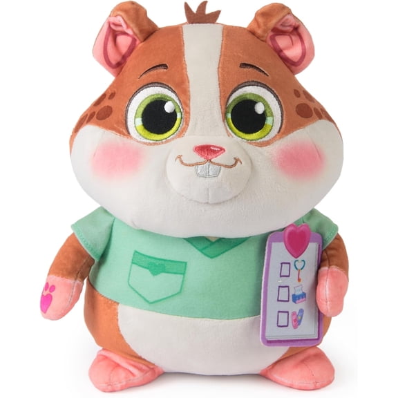 Vida the Vet, Popcorn Talking Plush Toy, 9-Inch Tall Electronic Stuffed Animal with Soft Fur, Music & Phrases Kids Toys for Girls & Boys Ages 3 and up