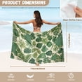 thumbnail image 7 of Yuyamidu Sarong Coverups for Women Tropical Palm Leaves Chiffon Sheer Bathing Suit Cover Up Long Summer Swimwear Bikini Wrap, 7 of 7