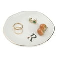 thumbnail image 4 of Unique Bargains Ceramic Jewelry Tray Decorative Trinket Dish Gifts Jewelry Boxes White-R, 4 of 7