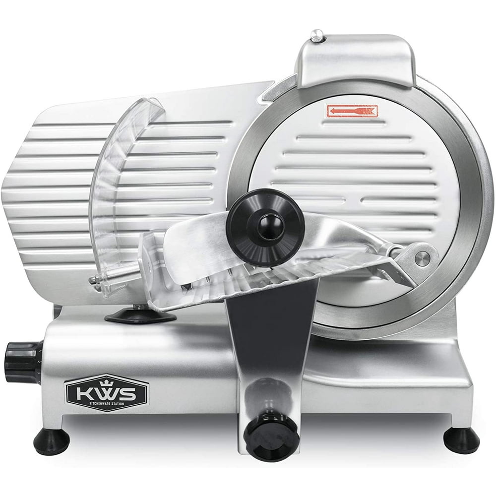 KWS Premium Commercial 320w Electric Meat Slicer 10" Stainless Steel
