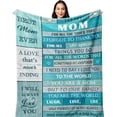 thumbnail image 1 of LHSHID Gifts for Mom Mom Gifts Birthday Gifts for Mom Mom Birthday Gifts Mom Gift from Daughter Son Best Mom Gifts for Christmas/Valentine's Day/Mothers Day Mom Blanket 40"x50", 1 of 7