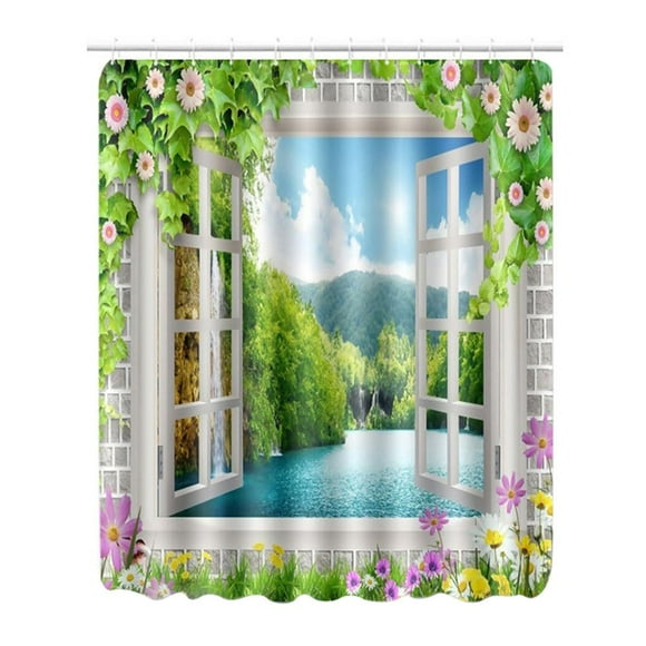 Wchiuoe Decorative Bath Curtain Shower Curtain Set, Bath Curtain, Shower Curtain, For Wash Room Bathroom Hotel For Household Bathroom Bathtub For Salon