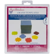 Spellbinders Grand Calibur Shapeabilities Dies-Square Bracket Edge Box, 7/Pkg