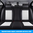 thumbnail image 5 of WZTO Car Seat Cover Full Set, Leather Car Seat Cover, Car Seat Cushion, Nappa Leather Seat Covers Car Seat Front Rear Seat Covers Set of 5 Car Interior Accessories Protector Fit Most Cars, 5 of 9