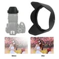 thumbnail image 4 of Capot d'Objectif en Plastique, Capot d'Objectif Portable Noir, Durable pour Objectifs VR 3.5-5.6G 18-55mm F, 4 of 8