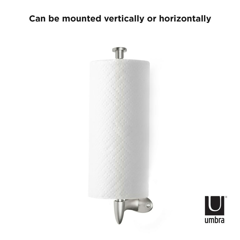 Umbra Black Metal Wall-mount Paper Towel Holder in the Paper Towel Holders  department at