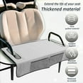 thumbnail image 4 of Polyester Golf Cart Seat Cover Anti Slip Golf Cart Seat Towel Blanket Club Car Towel Blanket with 4 Front Pocket for Club Car, 4 of 11