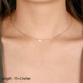 thumbnail image 4 of Turandoss Dainty Layering Pearls Pendant Drop Necklace Stack for Women Adjustable 14K Gold Plated Circle Jewelry Trendy Personalized Birthday Gifts for Women Girls Her, 4 of 8