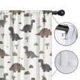 thumbnail image 4 of Blackout Kids Curtains,Light Beige Dinosaurs Landscapes Pattern Childrens Insulated Curtains Set Of 2,Bedroom Essentials,Toddler Room Decor 42"x63", 4 of 5