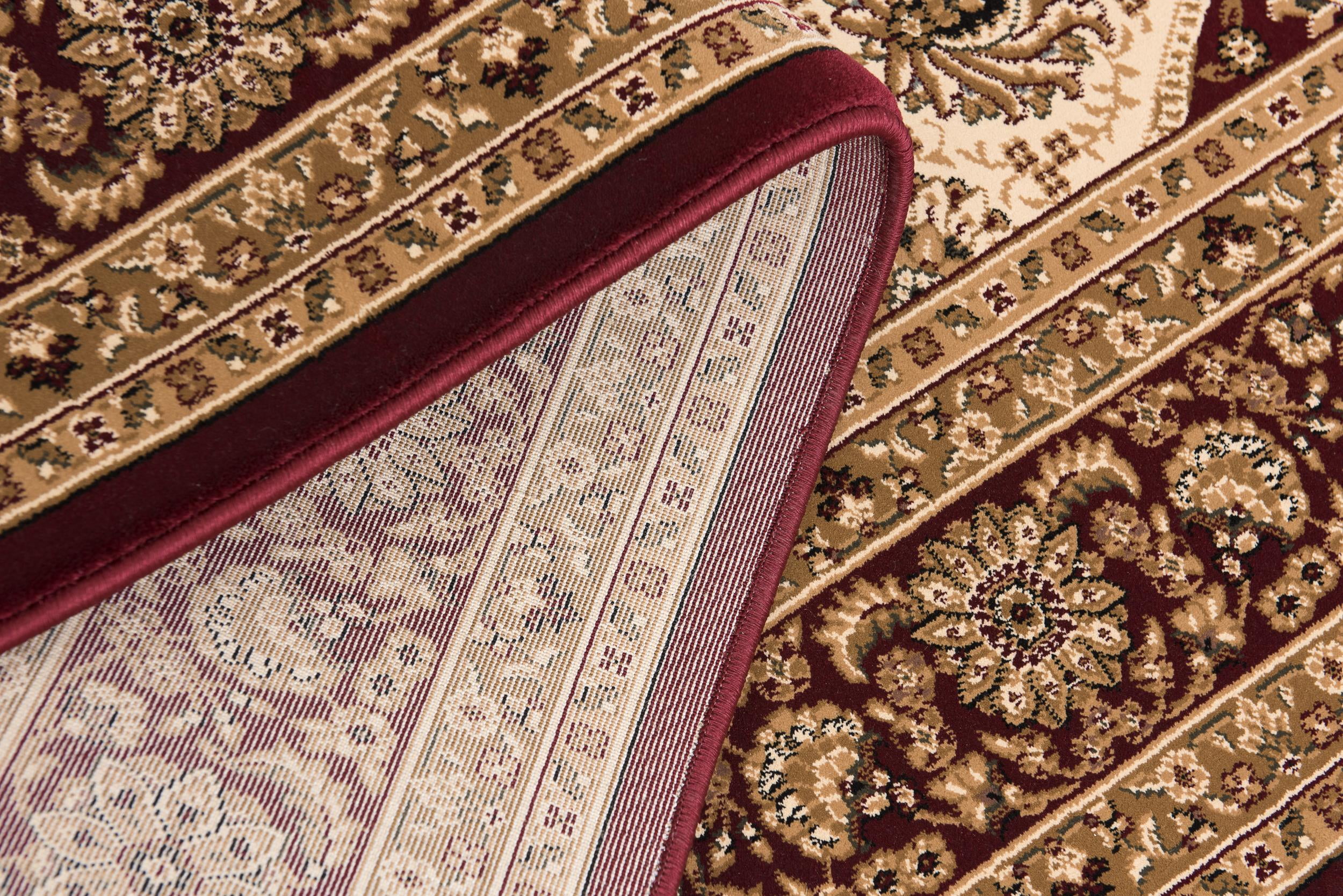 Tapis d'intérieur marocain Branch Majestic 2' x 4' (taille exacte : 2'3" x 4') - Rouge et noir - Traditionnel - Entrée, couloir, salle de bain et cuisine