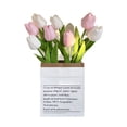 thumbnail image 1 of Flores Falsas,Flores Artificiales Estilo Tulipa Plantas Artificiales Flores De Plástico Diseño Elevado, 1 of 8
