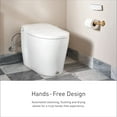 thumbnail image 4 of Moen ET1300 3-Series 1 Gpf One Piece Elongated Chair Height Toilet - White, 4 of 8