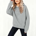 thumbnail image 5 of Mifsaly Girls Long Sleeve Casual Hoodies Kid Slim Fit Pullover Tops Soft Comfortable Fall Winter Fashion Everyday Sweatshirts, 5 of 6