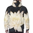 thumbnail image 7 of Lsque Golden Lotus Pattern Casual Men's Hoodie,Hooded Sweatshirt with Kangaroo Pocket,Pullover Hoodie-3X-Large, 7 of 7
