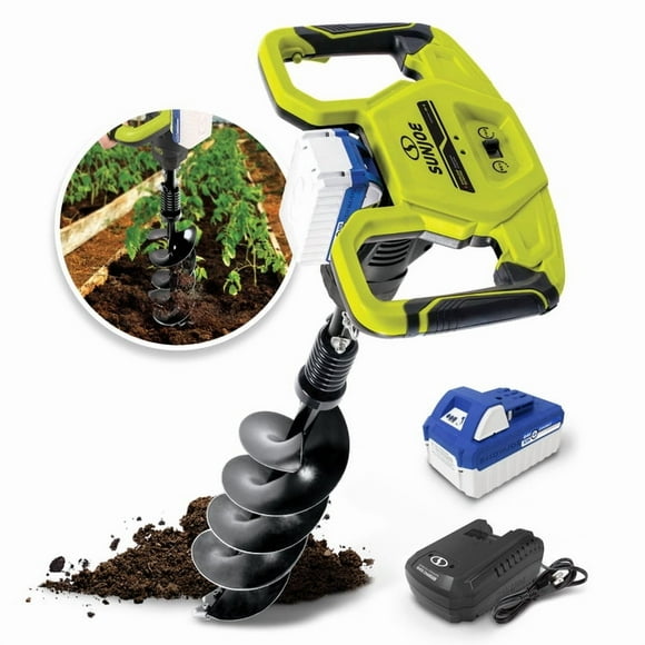 Snow Joe 8" Ice Fishing Auger With 8.0 Ah 24V Battery
