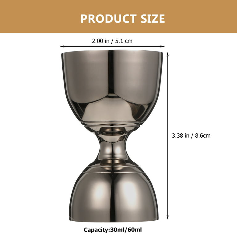 Durable Stainless Steel Measuring Cups Mixing Liquor Cup Bartender Bar  15/30ML