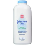 Johnson's Baby Powder, Pure Cornstarch, Aloe & Vitamin E, 22 Ounce (Pack of 2)