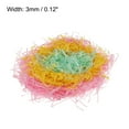 thumbnail image 2 of Uxcell Easter Grass Basket Filler Grass 3 Color (Green,Yellow,Pink) Raffia Paper for Gift Packaging 3 Pack, 2 of 6
