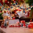 thumbnail image 4 of Christmas Tree Ribbon with Bows - 2-Meter White-Edged Decorative Ribbon for Tree Ornaments, Wreaths, and Holiday Gift Wrapping, 4 of 6