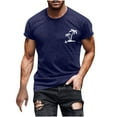 thumbnail image 1 of Birdeem Chemises pour Hommes T-Shirt à Manches Courtes Col Rond Imprimé Mode Décontractée Manches Courtes, 1 of 12