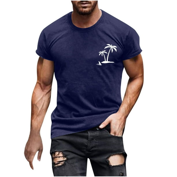 Camisas de Manga Larga para Hombres Casual Impreso Cuello Girado Abajo, Lado Dividido Botón Abajo Blusa para Al Aire Libre, Diario Y Primavera Verano