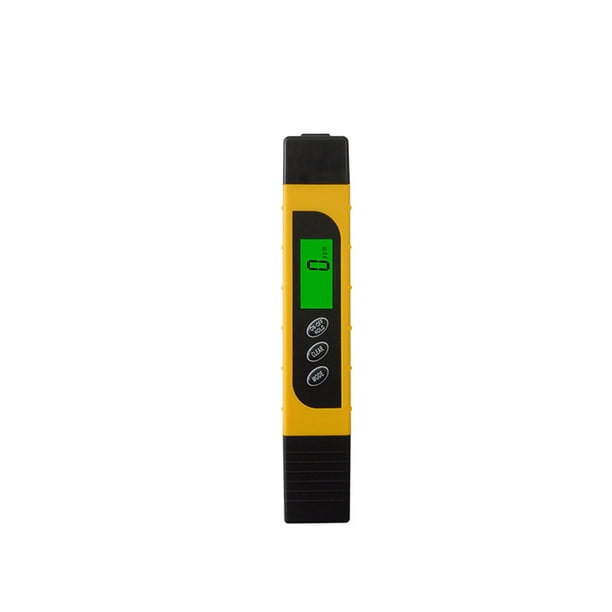 Medidor de prueba de agua ideal para agua potable, acuarios, etc. Probador de calidad del agua, preciso y confiable, medidor, medidor y medidor de temperatura 3 en 1, 0-9990 ppm, dos piezas