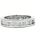 thumbnail image 1 of Bague Éternité en Diamant avec Ensemble de 2 Canaux Or Blanc 14K, 1 of 2
