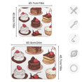 thumbnail image 4 of Yayeee Dish Drying Mat for Kitchen Counter 18"x24" Microfiber Absorbent Pad, White Chocolate Cakes, 4 of 7
