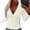 White, variant on Kamentoy Women Long Sleeve V Neck Sweater Soft Slim Fit Casual Wrap Top, Ribbed Knit T Shirts, Business Casual Clothes, Fall Going Out Tops