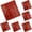 Red 6PCS, variant on 12 Cavities Bread Pan Silicone Mini Loaf Baking Pan