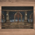 thumbnail image 3 of Ambesonne Medieval Jigsaw Puzzle, Fantasy Building in the Sky, Heirloom-Quality Fun Activity for Family Durable Cardboard, 1000 pcs, Dark Grey Brown, 3 of 5