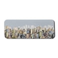 thumbnail image 1 of City Computer Mouse Pad, Hand Drawn Modern Urban Life Illustration Apartment Buildings Skyscrapers Open Sky, Rectangle Non-Slip Rubber Mousepad Large, 31" x 12" Gaming Size, Multicolor, by Ambesonne, 1 of 2