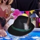 thumbnail image 1 of Sombrero de vaquero occidental para mujer y hombre, sombrero de jazz para disfraz, accesorios para fiestas temáticas. Negro, 1 of 10