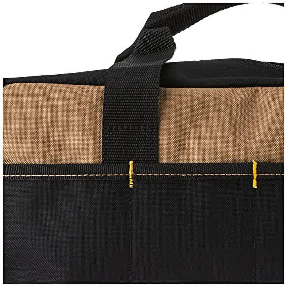 Custom Leathercraft 1116 14-Inch 16-Pocket Heavy-Duty Standard Tool Tote Bag