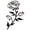 1PC, variant on ESTART Black Metal Rose Wall Decor, 15" Floral Sculpture, Valentine Ornament for Bathroom, Bedroom & Living Room