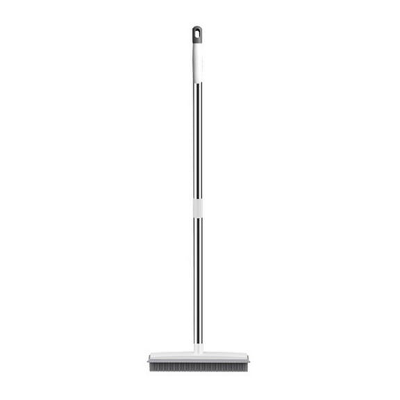 Soimiss Sturdy White Carpet Rake Brush with Practical Bristles for Floor and Bathroom Cleaning