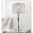 thumbnail image 2 of 26.5" Polished Nickel Table Lamp w/ Genuine Crystal Bead Shade, 2 of 5