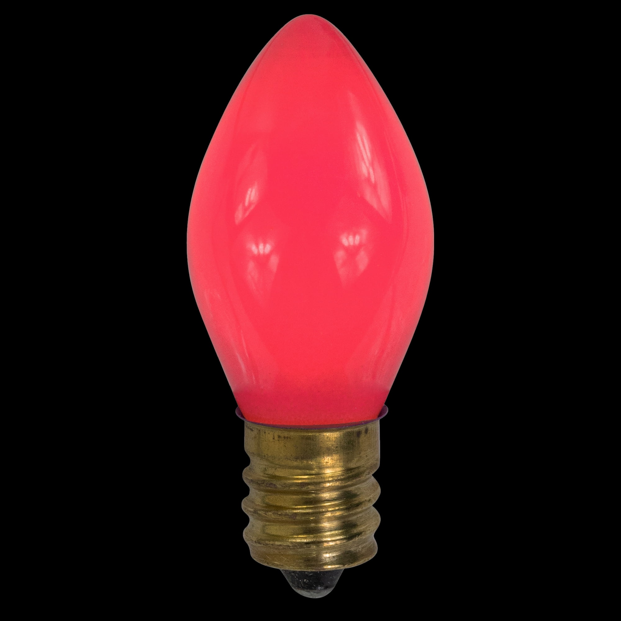 Pack of 25 Incandescent Opaque C7 Purple Christmas Replacement Bulbs