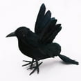 thumbnail image 4 of LSLJS Simulation Crow Decoration All Saints Crow Props Simulation Feather Bird Party Supplies Decoration Halloween Decorations Halloween Party Supplies, 4 of 9