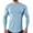Light blue, variant on Qingpeng Slim Fit T-Shirts for Men Gym Workout Tee Shirt Tops Solid Sweatshirt for Men