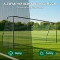 thumbnail image 2 of MOPHOTO Soccer Goals for Backyard,24x8FT Black Competition Practice Training Goals,Portable Soccer Training Equipment,Moveable Weatherproof for Adults Youth Outdoor, 2 of 6