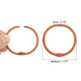 thumbnail image 2 of Unique Bargains 45mm Loose Leaf Binder Rings, 18 Pack 3mm Metal Flash Card Book Binding Rings for Key Chain Card, Orange, 2 of 7